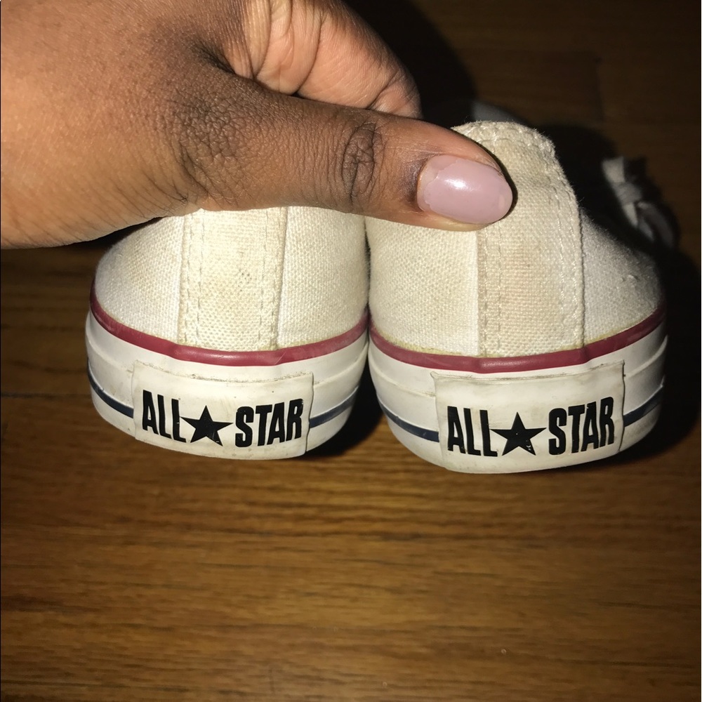 White converse size 9 women's